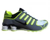 Tênis Nike Shox NZ Grafite e Verde Limão MOD:10782 Lançamen