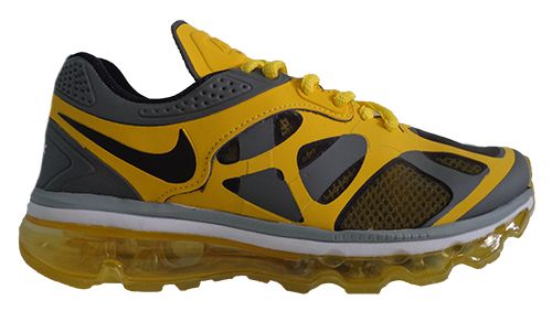 Tênis Nike Air Max 2012 Grafite e Amarelo MOD:10579