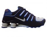 Tênis Nike Shox NZ Preto e Azul MOD:10763